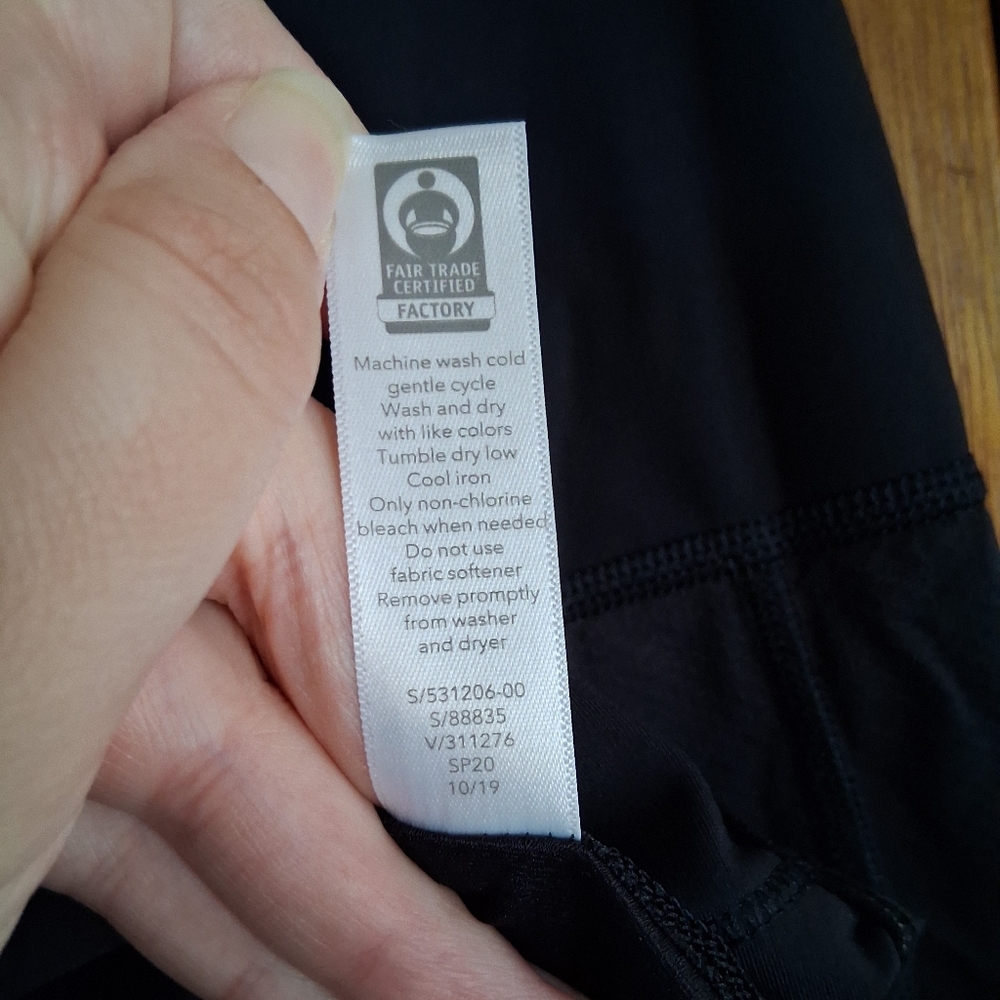 Athleta Eclipse Reflective Long Sleeve Shirt Blac… - image 7